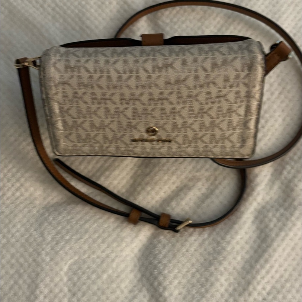 Michael Kors Gray and Brown Women's Bag